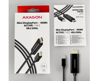 Axagon RVDM-HI14C2 Mini DisplayPort - HDMI kabel 1.8m, 4K/30Hz - 1485476 - zdjęcie 1